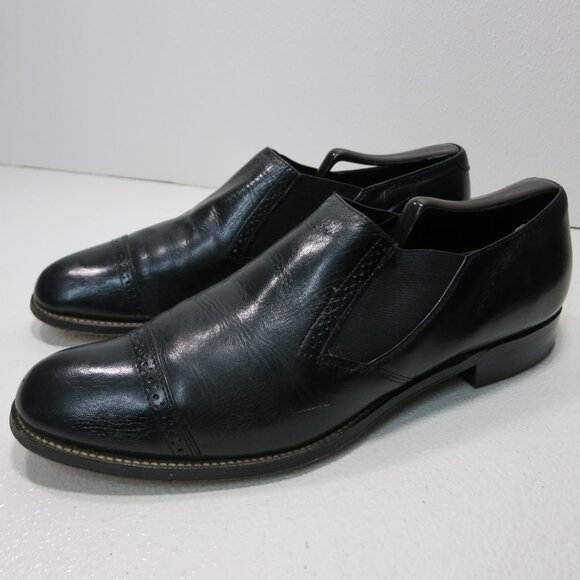 Stacy Adams Cap Toe Leather Dress Oxfords Formal Footwear Men's Shoes 9.5 D - Picture 1 of 7